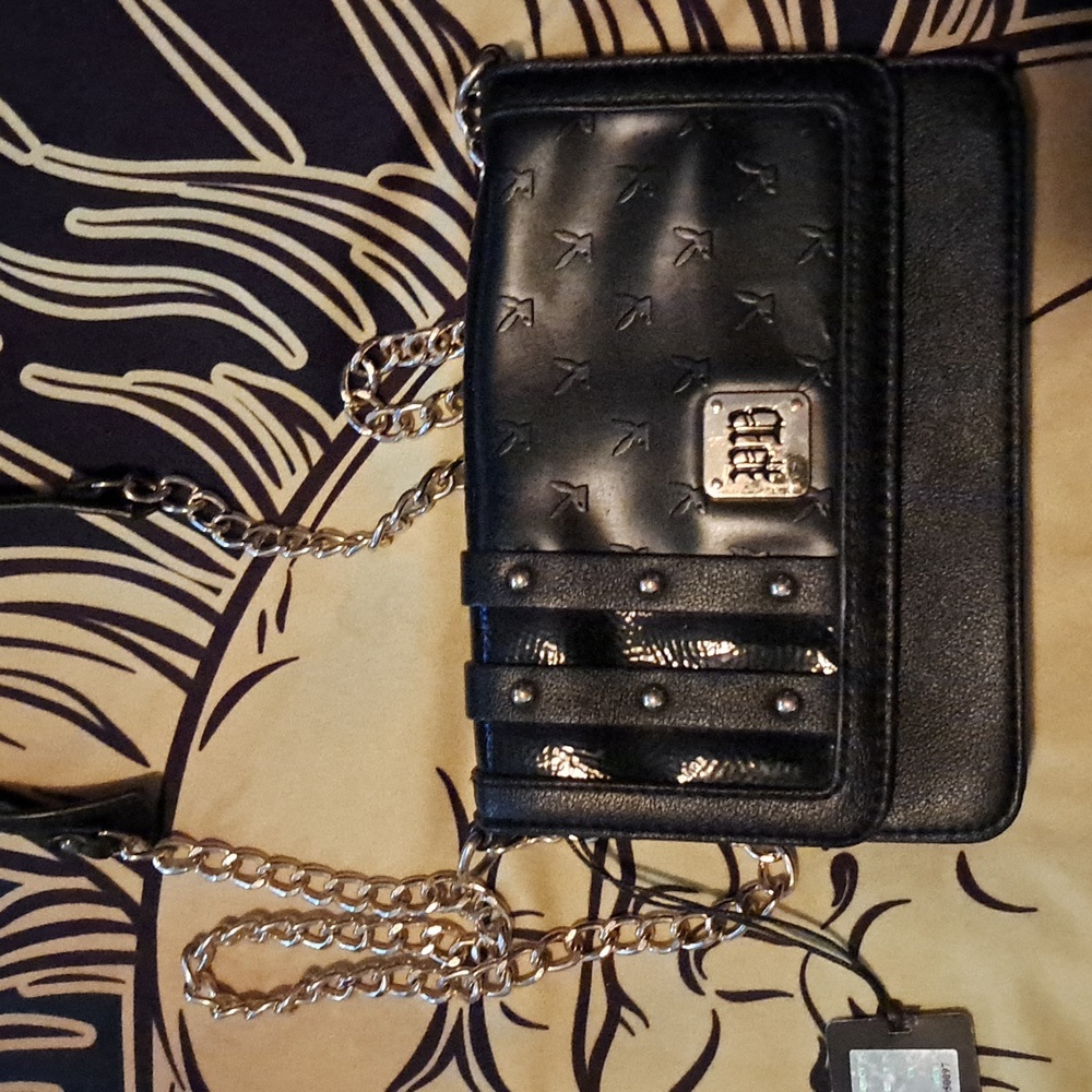 NWT Playboy mini purse black